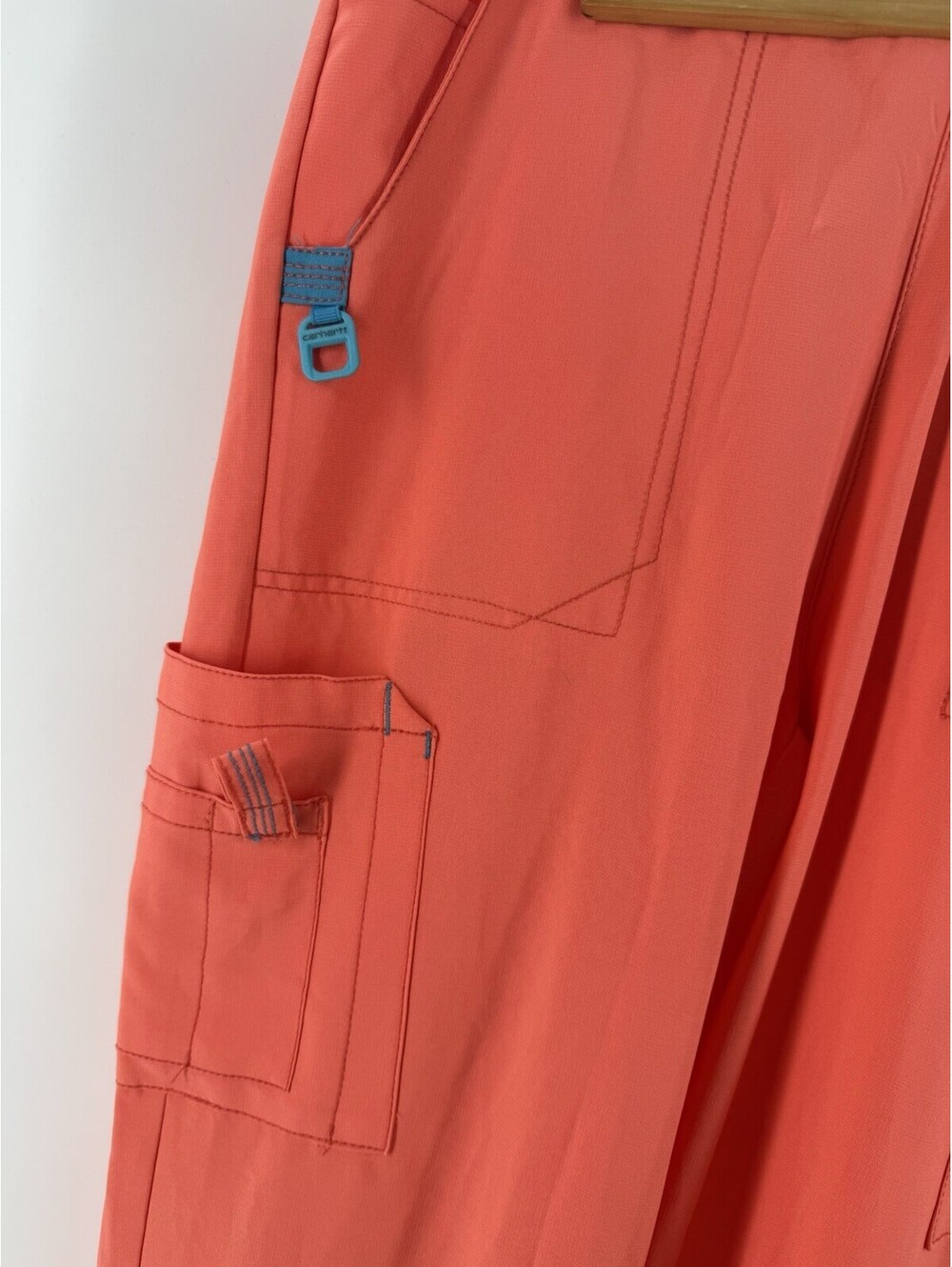 Carhartt Force Scrub Pants Womens M Orange Cross-Flex Utility Boot Cut Stretch